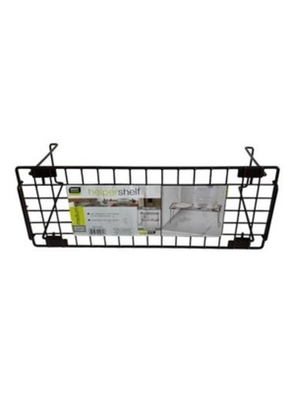 Smart Design Helper Shelf Medium Brown Finish Stackable Wire Rack New - Picture 3 of 3